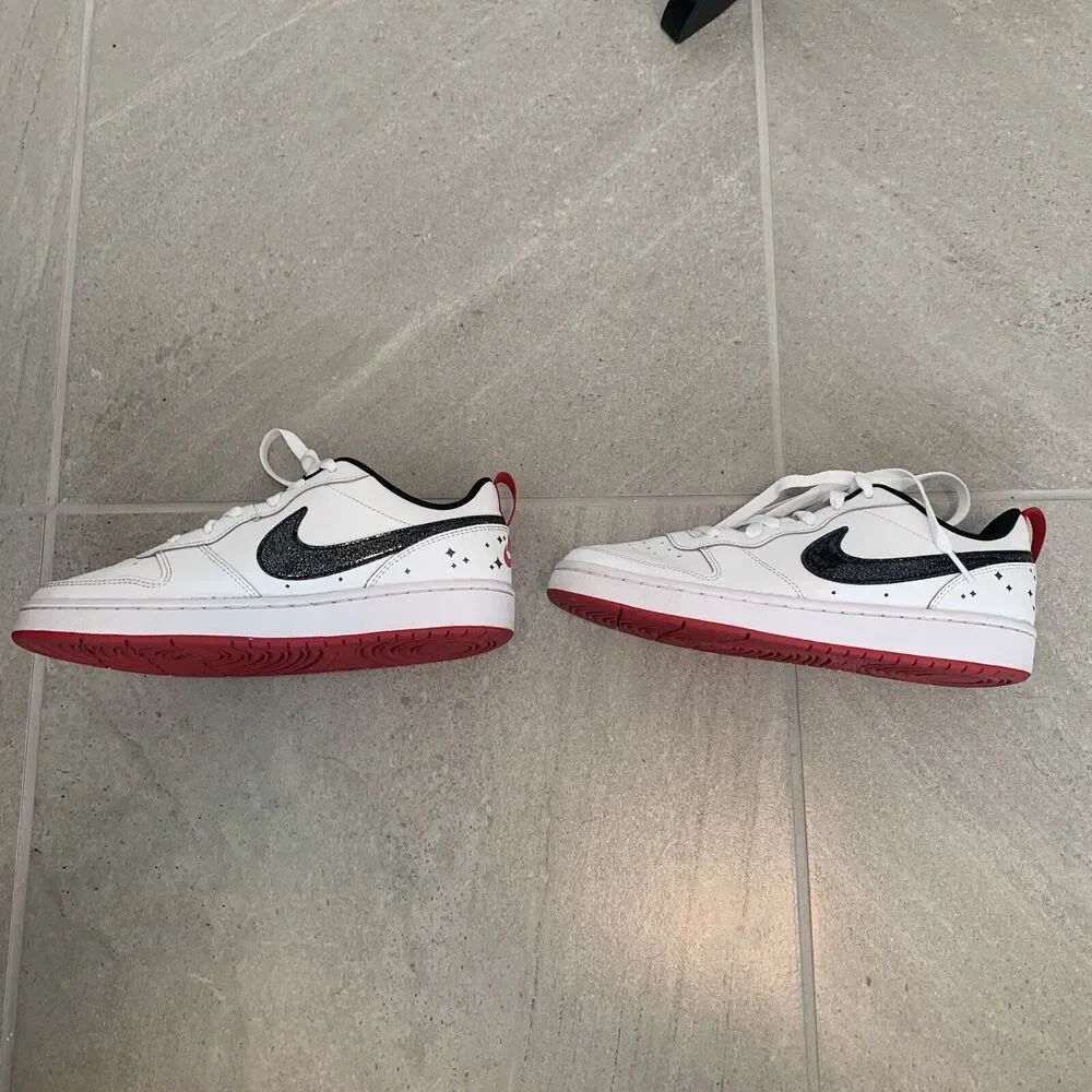 Nike Court Borough Low 2 SE GS 'White Very Berry'  Kids Shoes Size 7Y
